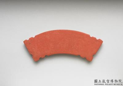 图片[2]-Cinnabar inkstick in the shape of a jade “heng”, Qing dynasty, Qianlong reign (1736-1795)-China Archive